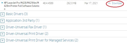Dowload Hp M428FDn