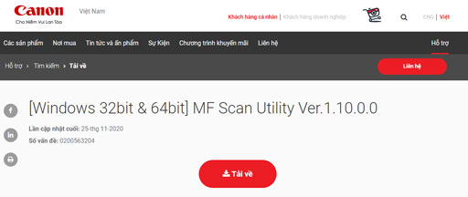 File cài đặt scan cho máy in Canon MF244Dw