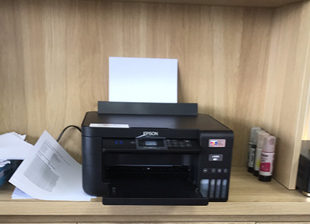 Máy in Epson L4260 có thiệt kế gọn gàng, tiết kiệm không gian