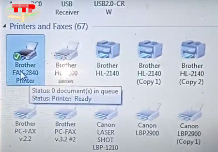 kiểm tra cài đặt máy fax brother 2840