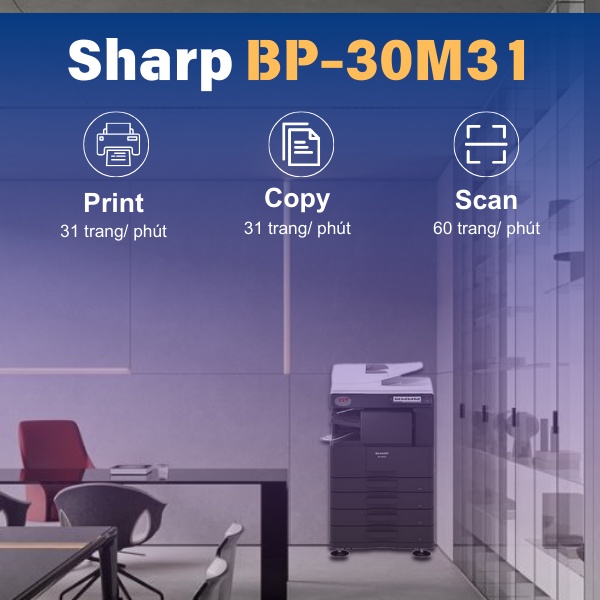 Máy Photocopy Sharp BP-30M31