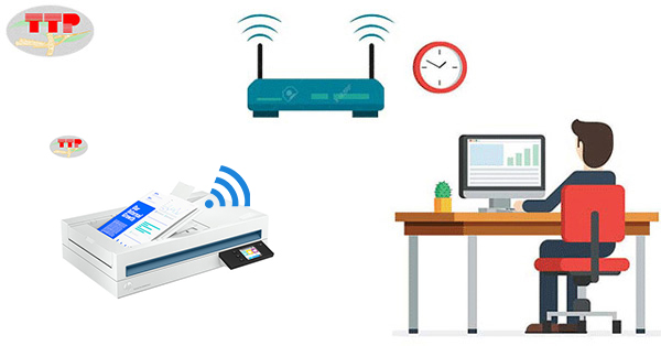 Máy scan Hp 4600Fnw1 kết nối wifi