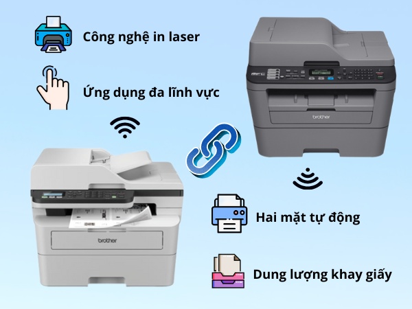 So sánh chi tiết Brother MFC-L2701Dw với Brother MFC-B7810Dw