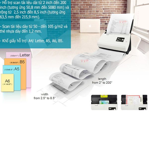 Scan Plustek PS30U Long Paper