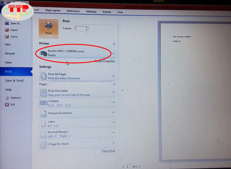 Hướng dẫn in 2 mặt Brother 2701Dw