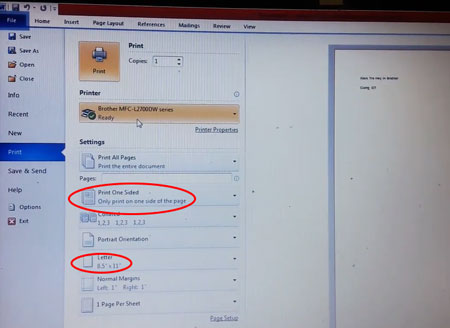 Hướng dẫn in 2 mặt Brother 2701Dw