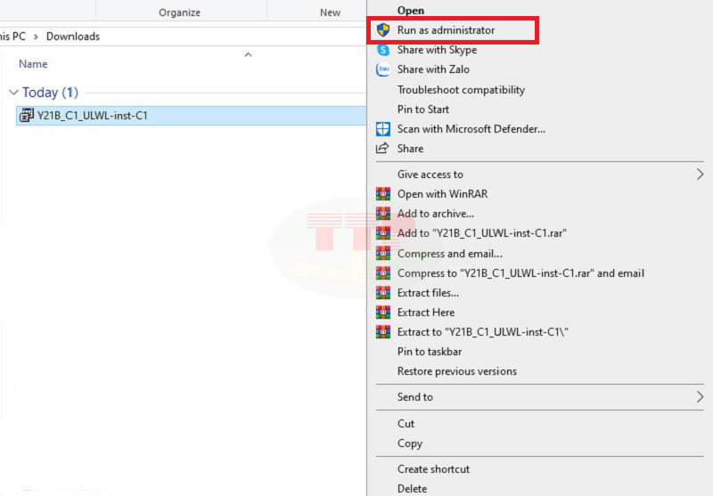 Hướng dẫn cài đặt Driver  Brother HL-L3240CDW - Bước 1
