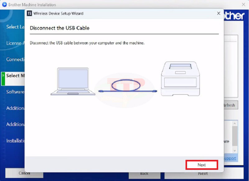 Hướng dẫn cài đặt Driver  Brother HL-L3240CDW - Bước 8