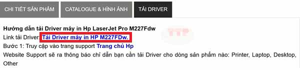 Cài đặt Driver máy in Hp Laserjet Pro M227FDw 227Fdn 227Sdn 