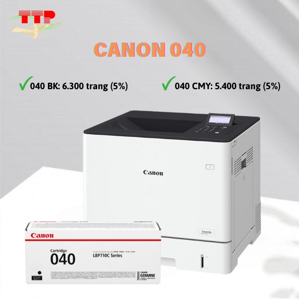 Hộp mực Canon 040 Bk C M Y