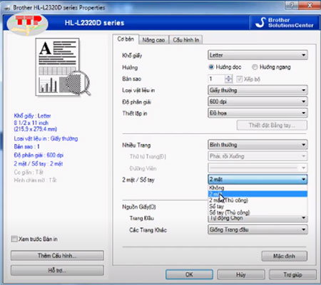 In 2 mặt máy in Brother HL-L2321D=2361Dn