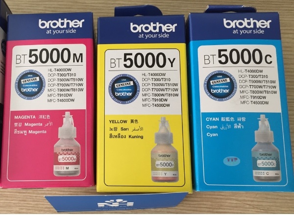 Hộp mực Brother BT5000C/M/Y TTP
