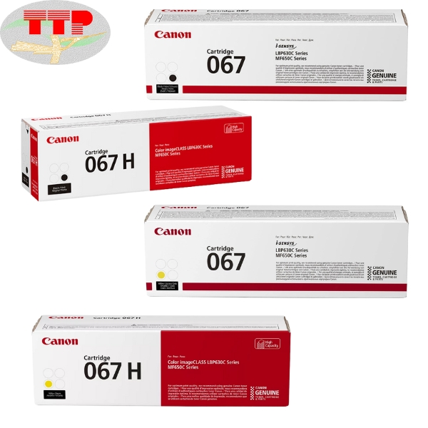 Hộp mực Canon 067H BK, C, M, Y TTP