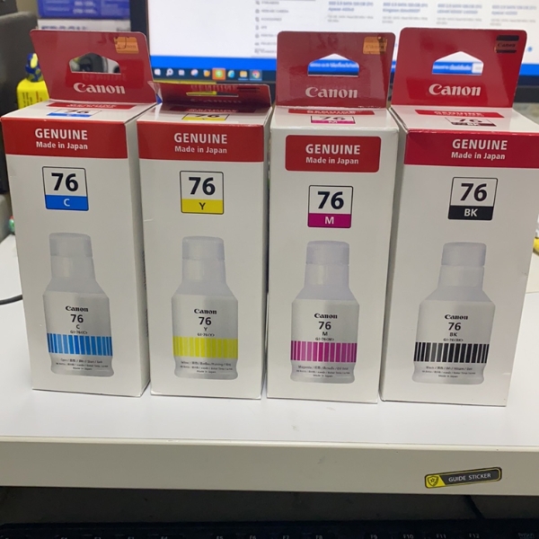 Hộp mực Canon GI-76 BK, C, M, Y