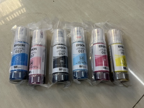 Hộp mực Epson 057 BK, C, M, Y, LC, LM TTP