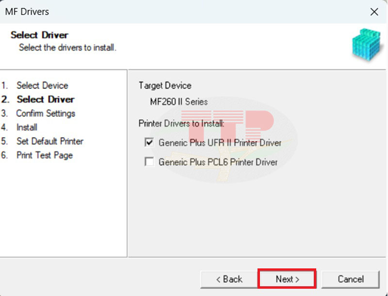 Hướng dẫn cài đặt Canon MF264Dw ii TTP