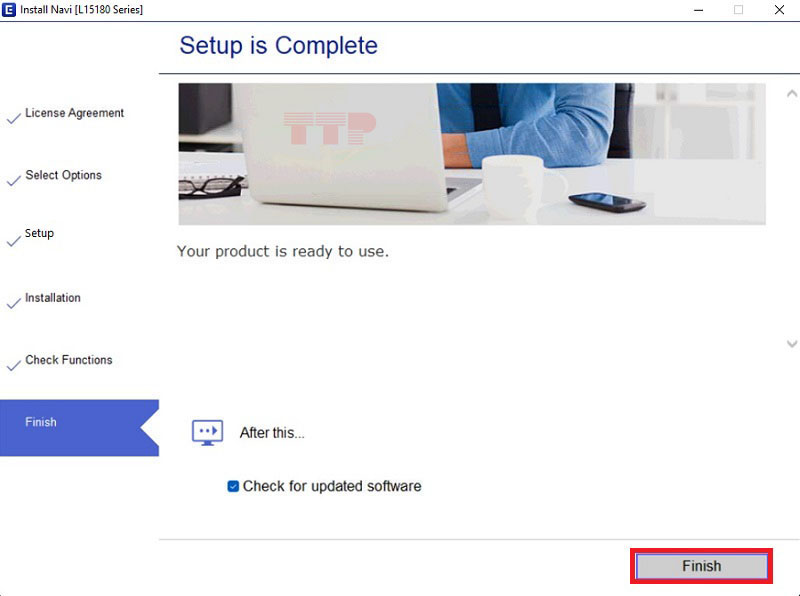 Hướng dẫn cài đặt Driver máy in Epson L15180 - Bước 10