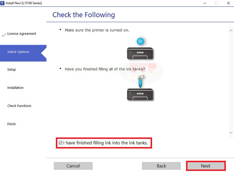 Hướng dẫn cài đặt Driver máy in Epson L15180 - Bước 4