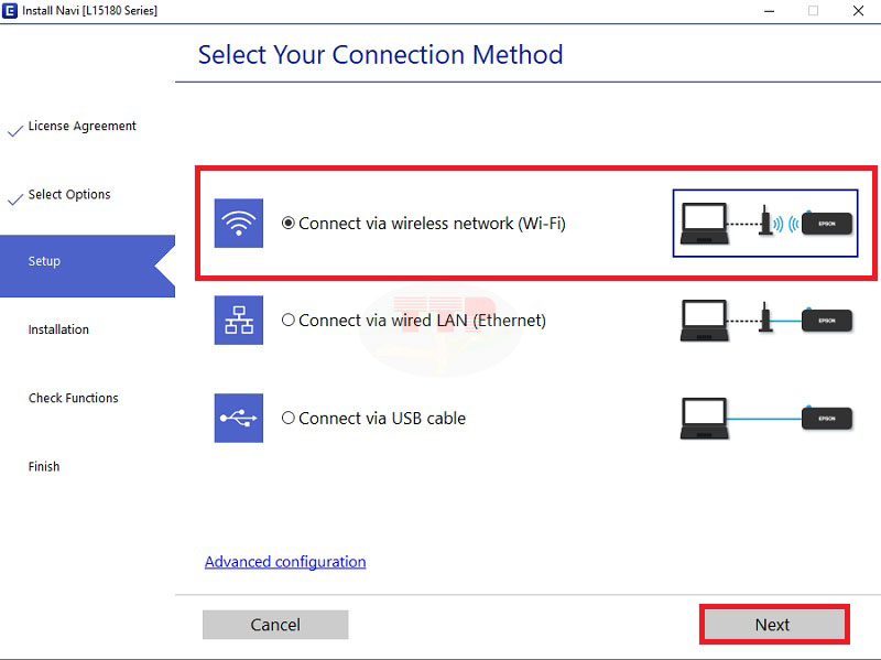 Hướng dẫn cài đặt Driver máy in Epson L15180 - Bước 5