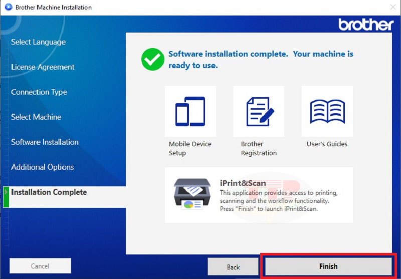 Hướng dẫn cài đặt Driver Brother HL-L3280CDW - Bước 10