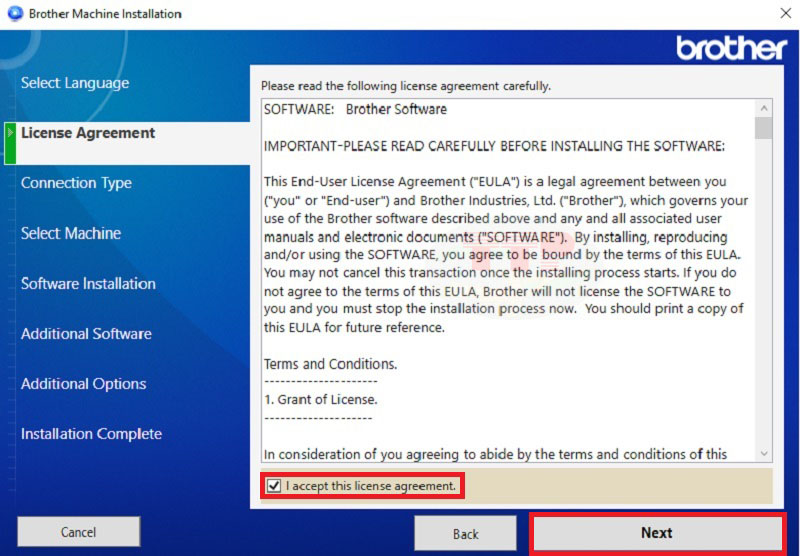 Hướng dẫn cài đặt Driver Brother HL-L3280CDW - Bước 3