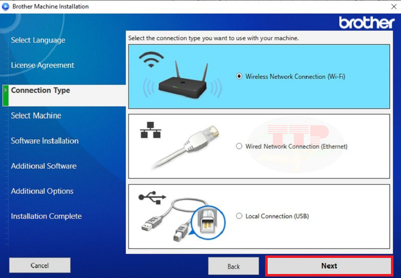 Hướng dẫn cài đặt Driver Brother L8340Cdw - Bước 4