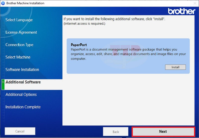 Hướng dẫn cài đặt Driver Brother L8340Cdw - Bước 8