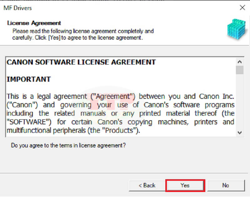 Hướng dẫn Cài đặt Driver Canon MF275Dw - Bước 2