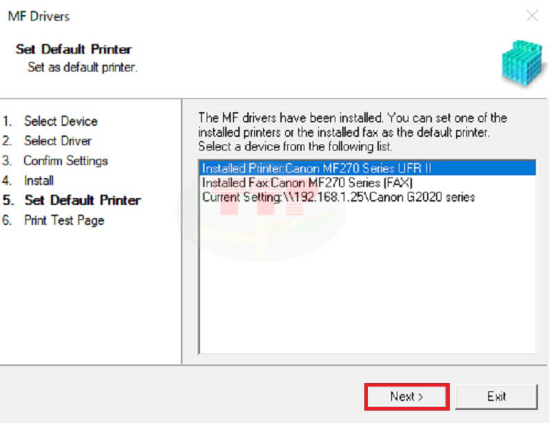 Hướng dẫn Cài đặt Driver Canon MF275Dw - Bước 9