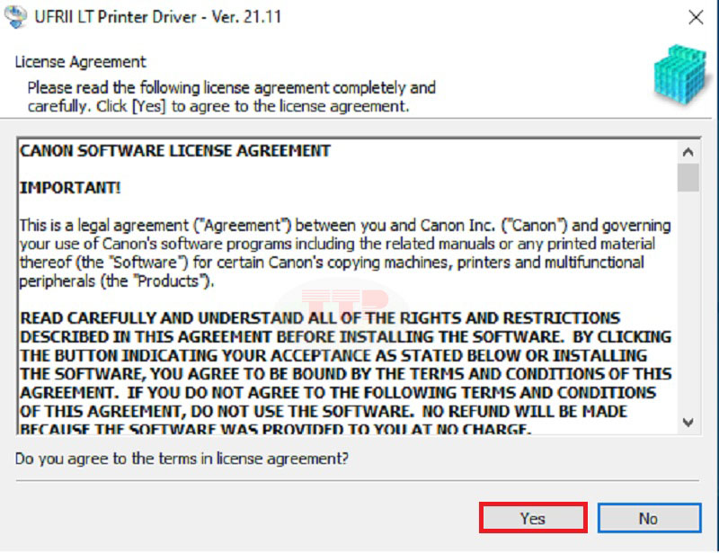 Hướng dẫn cài đặt Driver máy in Canon LBP 6030B TTP - Bước 3