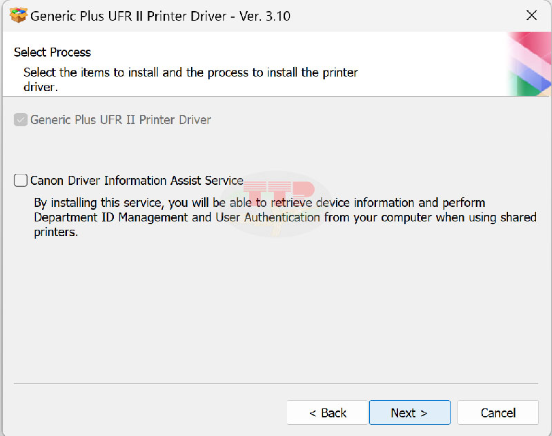 Cài đặt Driver Canon 122Dw bằng phần file Setup - Bước 6