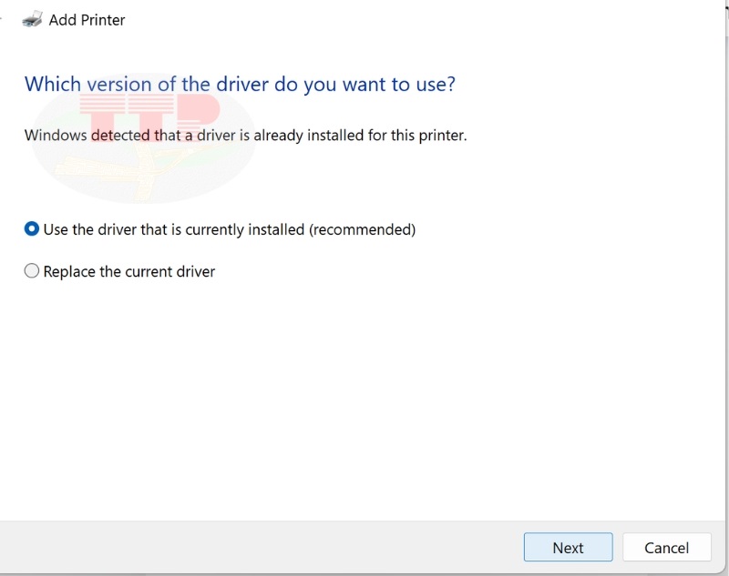 Cài đặt Driver máy in Canon LBP 122Dw bằng cách Add Printer TTP - Bước 6