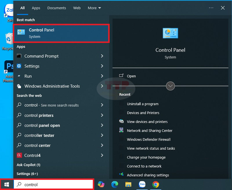 Cài đặt Driver máy in Canon LBP 121Dn bằng cách Add Printer Bước 1