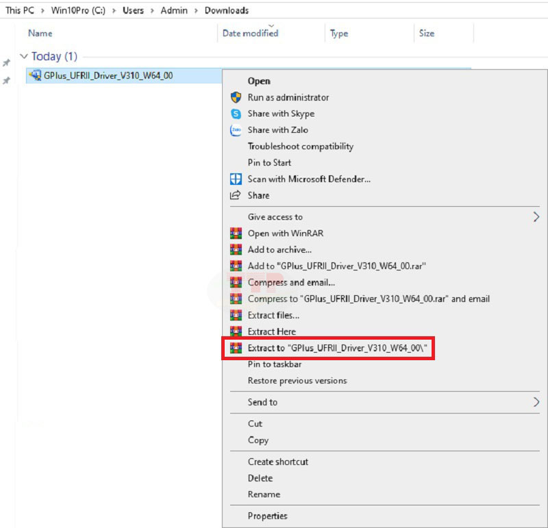 Cài đặt Driver Canon 121Dn bằng phần file Setup Bước 1