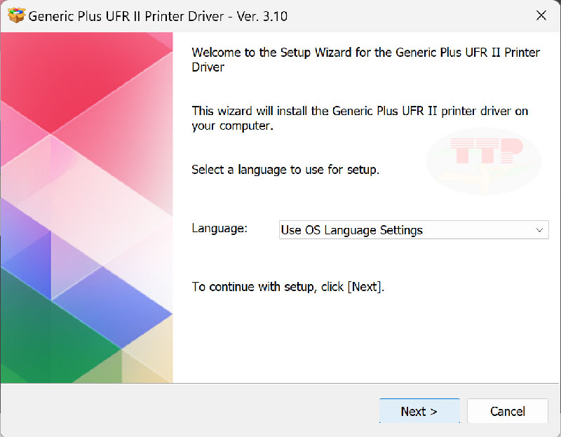 Cài đặt Driver Canon 121Dn bằng phần file Setup Bước 3