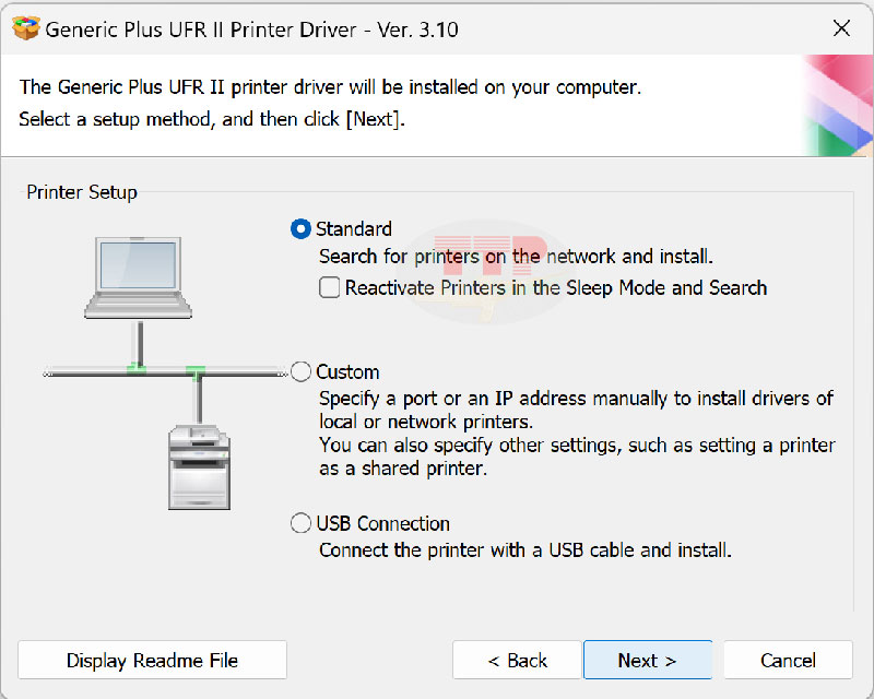 Cài đặt Driver Canon 121Dn bằng phần file Setup Bước 5
