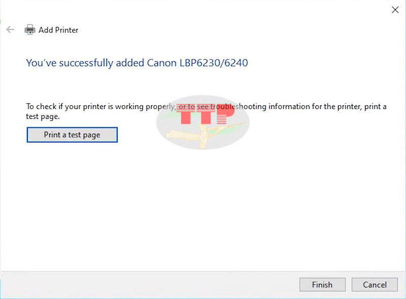 Cài đặt Driver máy in Canon LBP 6230Dn bằng cáp USB - Bước 7