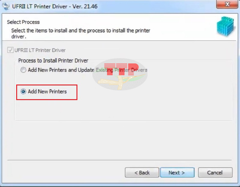 Cài đặt Driver máy in Canon LBP 6230Dn bằng mạng LAN - Bước 4