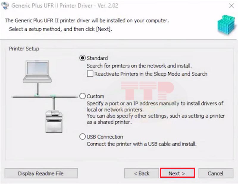 Hướng dẫn Cài đặt Driver máy in Canon LBP633Cdw - Bước 5