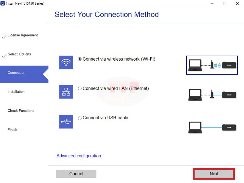 Hướng dẫn cài đặt Driver máy in Epson L15150 - Bước 4