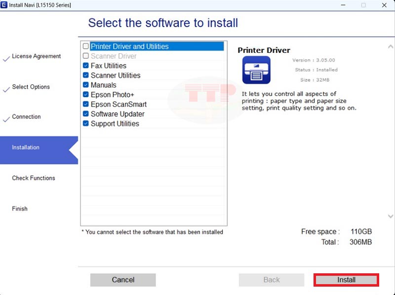 Hướng dẫn cài đặt Driver máy in Epson L15150 - Bước 7