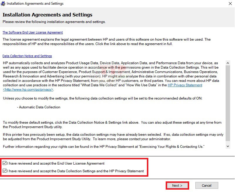 Hướng dẫn cài đặt Driver máy in HP 108a TTP - Bước 3