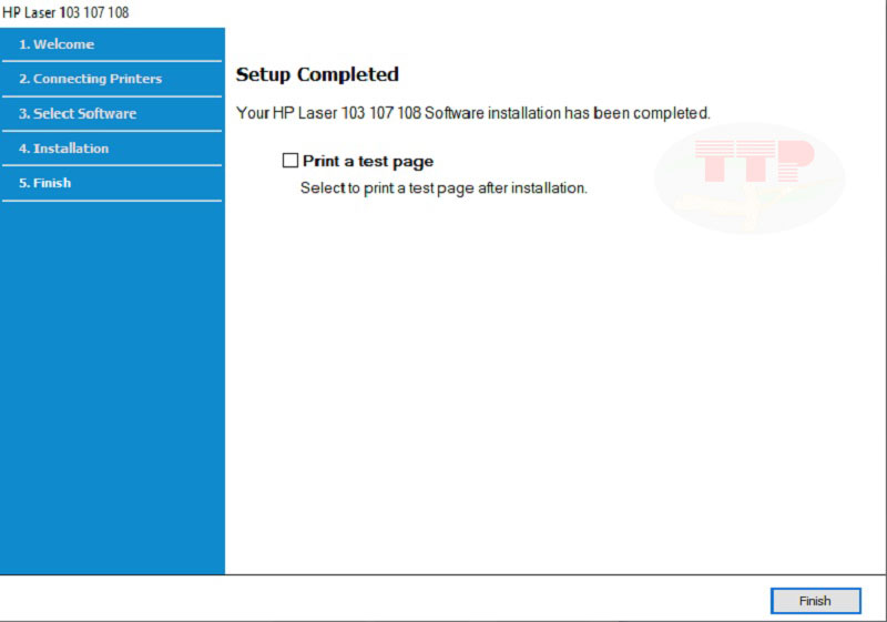 Hướng dẫn cài đặt Driver máy in Hp 108W TTP - Bước 11