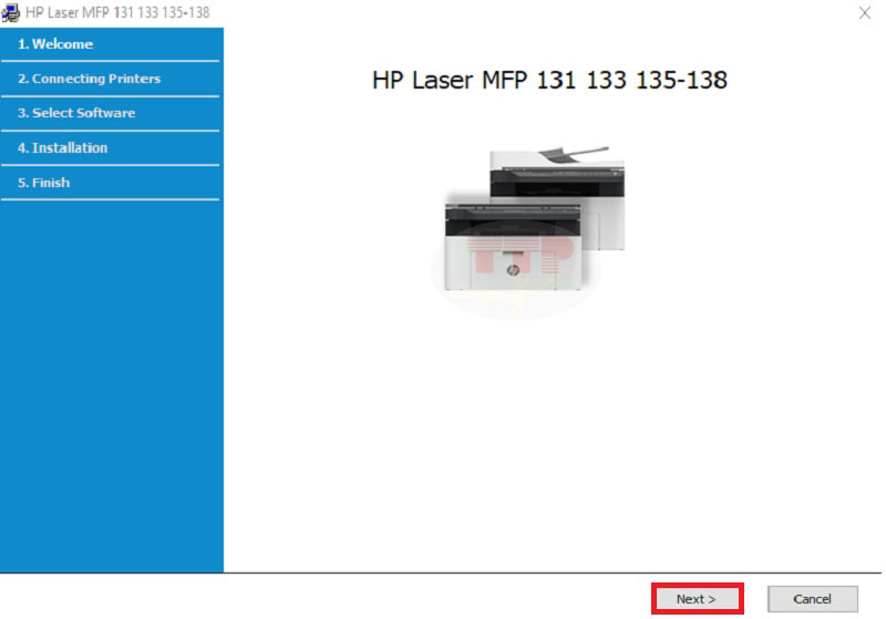 Cài đặt Driver HP 139Fnw trên máy tính TTP - Bước 2
