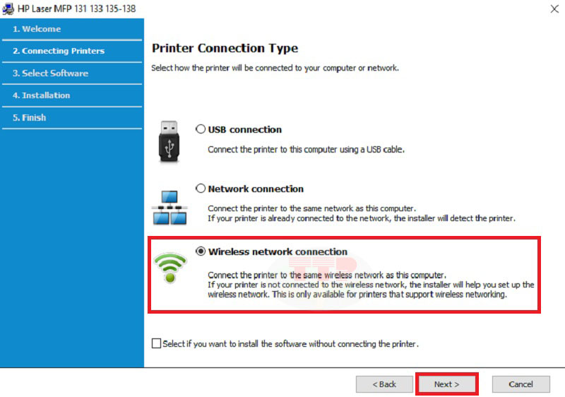 Cài đặt Driver HP 139Fnw trên máy tính TTP - Bước 4