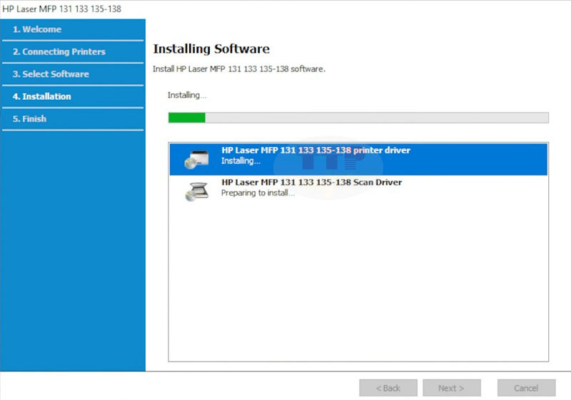 Cài đặt Driver HP 139Fnw trên máy tính TTP - Bước 8