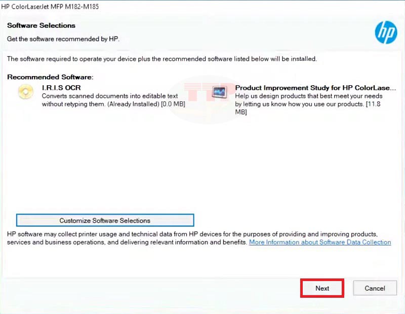 Hướng dẫn cài đặt Driver máy in HP M183Fw - Bước 3