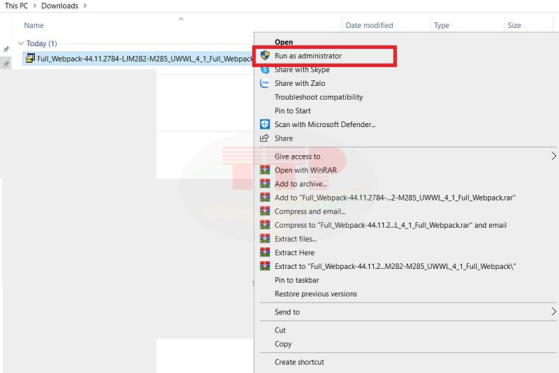 Hướng cài đặt Driver máy in HP M283Fdn - Bước 1