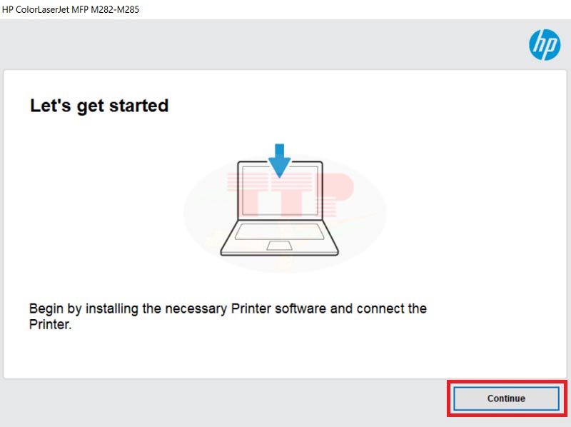 Hướng cài đặt Driver máy in HP M283Fdn - Bước 2