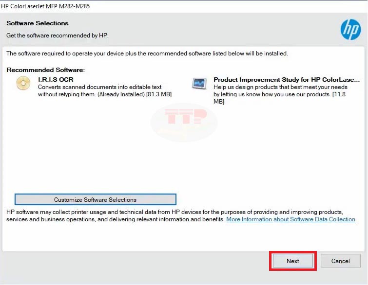 Hướng cài đặt Driver máy in HP M283Fdw - Bước 3